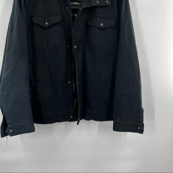 Levi’s two horse brand black jean jacket size M shacket - Picture 3 of 10